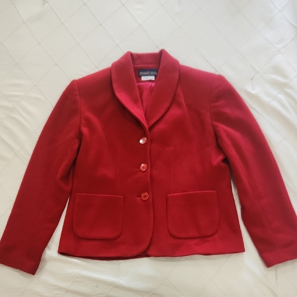 HERMAN GEIST Red Women's Blazer - Picture 6 of 9